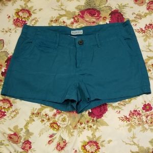 Merona teal blue green shorts size 6